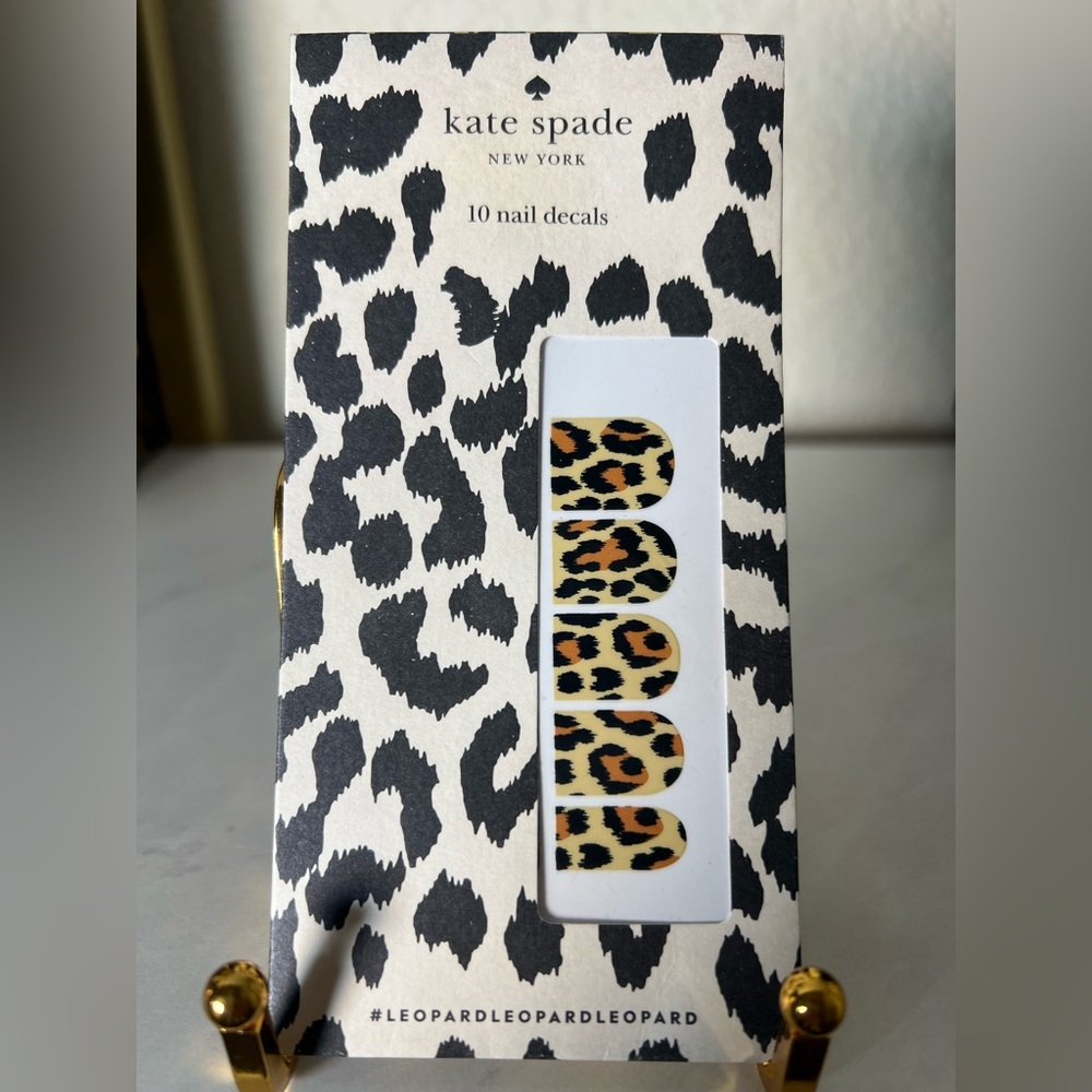 Limited Edition Kate Spade Leopard Print Nail Decals